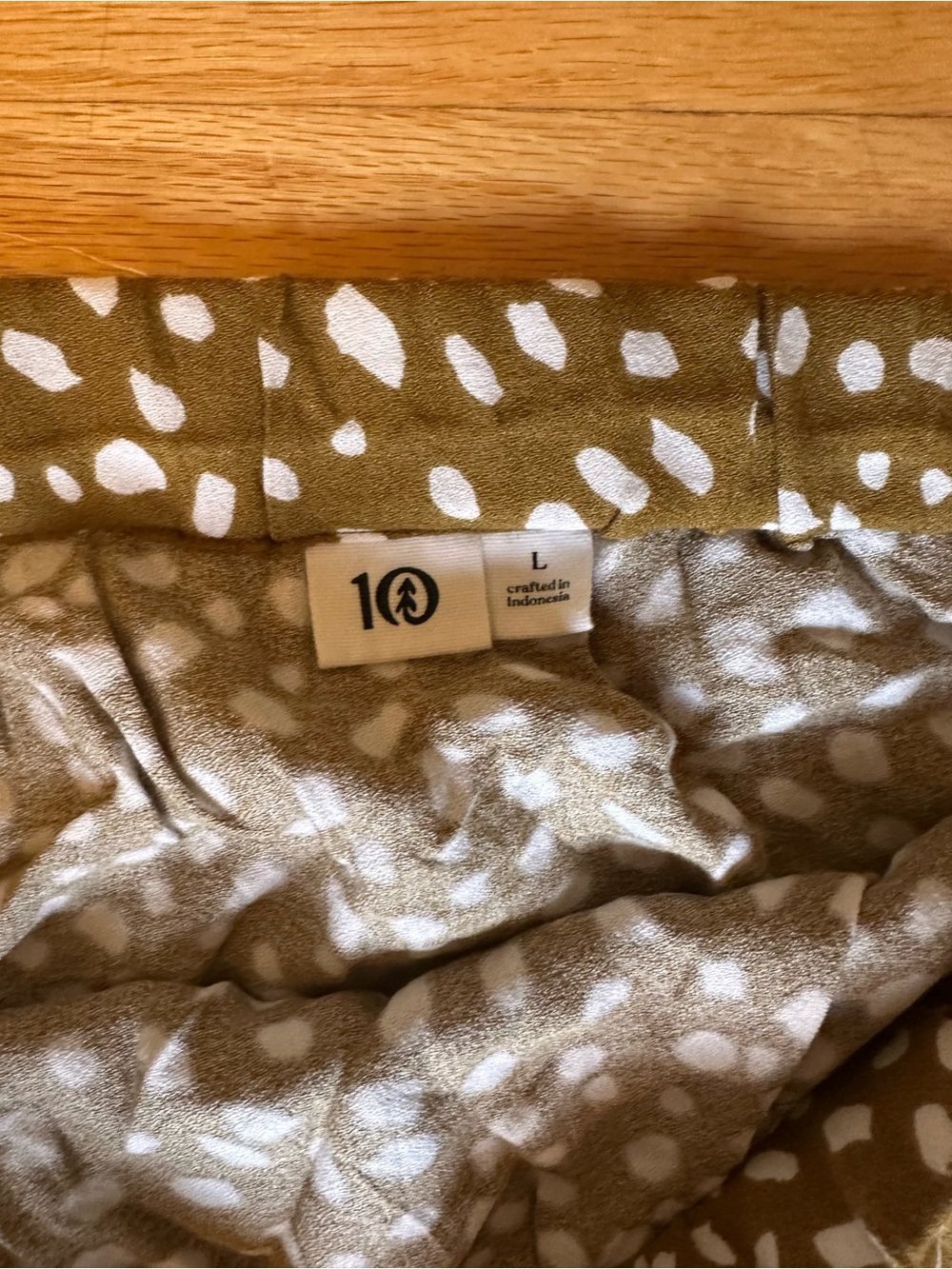 Women’s Dusty Brown mini Dot Midi Skirt - Picture 3 of 3